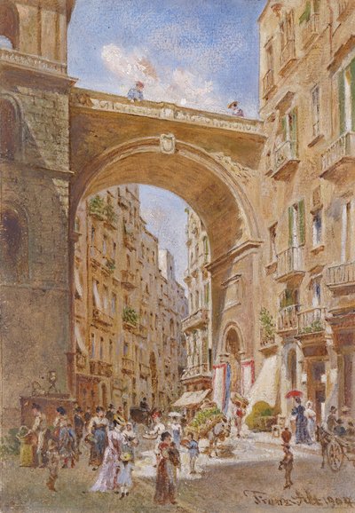 The Chiaia Bridge in Naples by Franz Alt